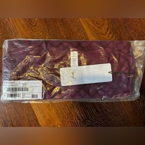 ALO Yoga Berry Mesh Plaid Cropped Top in wild berry womens sz Small